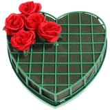 Floral Heart Flower Foam Foam Blocks Heart Shape Green Florist Sponge Floral Bricks Flower Mud For Wedding Floral Arranging Wet Floral Foam Supplies Flower Foam
