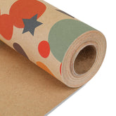 Birthday Wrapping Paper,Gift Wrapping Paper Roll,Kraft Wrapping Paper-17 Inch X 32.8 Feet Per Roll,Colorful Dots Pattern For Boys Girls, Perfect For Birthday Party, Baby Shower