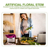 30 Pcs Artificial Rose Stems With Green Leaves Faux Floral Wire Stems For Home Decoration Diy Craft Flower Arrangement