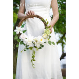 White Artificial Flowers Combo Box - Wedding Decor, Fake Flowers For Home Decor Indoor, Cake Flowers, Faux Flowers For Crafts