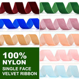 Burgundy Velvet Ribbon 1-1/2 Inch X 20Yd,Great For Gift Wrapping,Hair Bows,Christmas,Wedding Party Decoration(1-1/2" Burgundy)