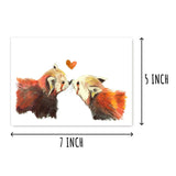 Sweet Birthday Card - Love Card - Card For Partners - Red Panda Birthday Card - Valentine Greeting Sweet Card
