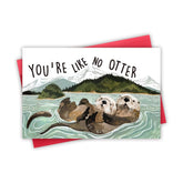 Valentine'S Day Card For Boyfriend Girlfriend Husband Wife Fiance, Otter Valentines Day Cards Gifts For Him Her, Cute Anniversary Day Card Gift, You’Re Like No Otter.