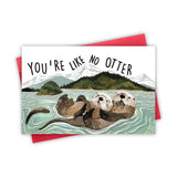 Valentine'S Day Card For Boyfriend Girlfriend Husband Wife Fiance, Otter Valentines Day Cards Gifts For Him Her, Cute Anniversary Day Card Gift, You’Re Like No Otter.