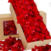 1000+Pcs Real Red Rose Petals, 8.5Oz Dried Flower Confetti Petals For Wedding Flower Girl To Throw At Wedding Party, Romantic Night Bridal Shower Valentine'S Day Decor