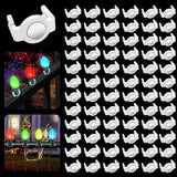 100 Pack C9 Magnetic Christmas Light Clips, Extra Strong Magnetic Clip Hooks For Christmas Lights, Magnet Light Clips For C9 C7 Sockets Metal Roof Gutters Outside Patio Holiday