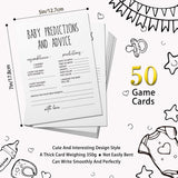 Baby Predictions & Advice For New Parents – Minimalism Shower Activity By Printed Party, It'S A Girl Forest Animals Theme Set Of 50 Cards-In12