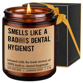 Scented Candle, Dental Hygienist Gifts - Rdh Graduation, Dental Hygiene Gifts For Women, Men - Funny Congrats, Appreciation Ideas For Hygienist, School Student, Coworkers - Rdh Retirement Decor