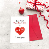 First Valentine'S Day Card For Couples, Sweet 1St Valentine'S Day Greeting Card