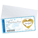 Surprise Boarding Pass Gift Ticket, Diy Scratch Off Travel Ticket Set With Envelope, Surprise Reveal Ticket Gift For Valentine'S Day, Holidays, Birthday, Wedding, Anniversary - A49