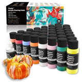 Acrylic Pouring Paint Set, 36 Bottles, With Silicone Oil, High Flow, Pre-Mixed, Art Supplies For Pouring On Canvas, Glass, Wood, Tile, Rocks
