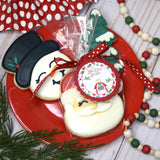 Mrs. Claus' Kitchen Christmas Holiday Sticker Labels, Total Of 40 2" Circle Stickers By