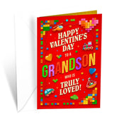 Grandson Valentine'S Card, Made In America, Eco-Friendly, Thick Card Stock With Premium Envelope 5In X 7.75In, Packaged In Protective Mailer