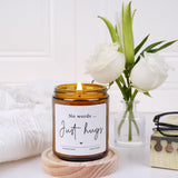 Modern Lavender Soy Wax Candle, Jar-Candle, Bereavement Gift Idea