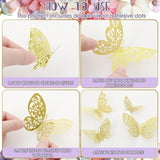 342 Pcs Valentine Flower And Butterfly Diy Set Small Silk Fake Rose Daisy Head Gold Butterfly For Graduation Cap Decor 3D Artificial Flowers Embellishments Bulk For Wedding Bouquet