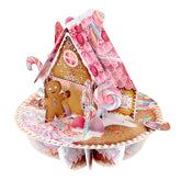 SANTORO Pirouette - 3D Pop Up Christmas Card - For Kids, For Adults (Gingerbread House)