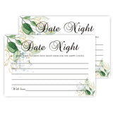 Date Night Ideas Cards, Perfect For The Bride And Groom, Husband, Wife, Boyfriend, Girlfriend, Anniversary, Bridal Shower Game 50 Advice Cards (4" X 6")
