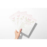 Bridal Shower 25 Bachelorette Games - Pink And Gold Hearts - He Said She Said, Find The Guest Quest, Would She Rather, What'S In Your Phone Game - Printed Front And Back