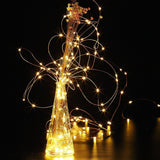 Warm White Fairy Lights Battery Operated With Remote, 2Pack 33Ft 100 Led Outdoor String Lights Control Timer, Waterproof
