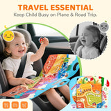 Reusable Sticker Book Set (3-Pack): Farm, Pizza-Making, Weather - 90 Pcs Stickers For Toddlers, Kids Sticker Activity Book, Road Trip Travel Toys, Birthday Gifts For Boys And Girls