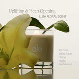 ALO Love Candle | Floral Scent - Orange, Vanilla and Blonde Sandalwood | Made with Coconut & Soy Wax Blend | Wood Wick | 60-Hour Burn Time | 8 oz