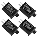 4Pcs Replacement Yard Inflatable Adapter 12V Class 2 Power Supply 120Vac 60Hz Led Ip44 Waterproof Transformer Plug For L
