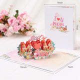 Lights & Music Mothers Day Pop Up Card, Happy Mother’S 3D Card From Daughter, Son, Husband, Gifts Cards For Mom Wife Grandma(Battery Include)