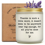 Thank You Gifts For Women Men, Cool Appreciation Gifts Thank You Gift For Mom Nanny Boss Coach Caregiver Coworker, Unique Friendship Appreciation Gift For Woman Man, Funny Gratitude Candle