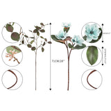 Artificial Flowers Combo Artificial Eucalyptus 28" Real Touch Flower Eucalyptus Artificial Greenery For Eucalyptus Bunch For Wedding Bouquet Table Centerpieces And Floral Arrangement (Blue)