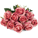 Exoment Silk Rose Flower Artificial Roses With Long Stems For Diy Wedding Bouquets Centerpieces Bridal Shower Party Home Decor1