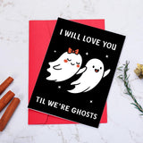 Funny Anniversary Cards For Couple Funny Spooky Gifts For Her Him Ghost Couple Stocking Stuffers First Anniversary Card For Husband Valentines Wedding Bachelor Groom Boyfriend Day I Love You Gifts