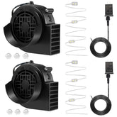 2-Pack Inflatable Fan Blower Replacement, 12V 1.2A Air Blower For Inflatables With 3 Led Light Strings For Thanksgiving