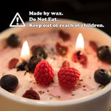 Realistic Fruity Yogurt Smoothie Bowl Scented Aromatherapy Candle