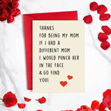 Sarcasm Card For Mom, Funny Birthday Greeting Card For Mommy, Stepmom, Unique Mothers Day Gifts For Daughter, Son