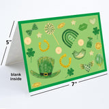 Happy St. Patrick'S Day Cards 12 Pack Assorted Greeting Notes Cards With Envelopes