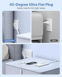 Cruise Approved Travel Power Strip with 3 USB Ports and 4 AC Outlets for Hotel and Cruise Ship