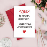 Funny Anniversary Cards Gift For Wife Husband, Happy Valentines Day & Anniversary Cards For Boyfriend Girlfriend, Wedding Anniversary & Valentine'S Day Card Gifts For Him Her,