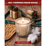 Christmas Soy Candles For Home Scented, Cinnamon Pie Non Toxic Candles For Holiday, 9.2Oz Natural Organic Clean Burning Up To 60 Hours, Christmas Kitchen Decor Gifts For Women