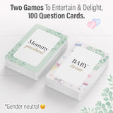 Baby Shower Games - Mommy Quiz, Prediction & Advice Cards - Fun For Gender Reveal Games For Boy Or Girl - Gender Neutral