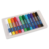 Creativity Street Glide-On Tempera Paint Sticks, 12 Assorted Primary Colors, 5 grams, 12 Count