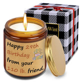 Best Friend Birthday Gift For Women, Funny Happy 29Th Birthday From Your 110 Lb Friend Candle Gifts For Women, Happy 30Th 40Th 50Th 60Th Bday Gifts For Bff Bestie, Vanilla