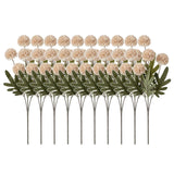 Artificial Hydrangea Flowers Fake Hydrangeas Faux Flowers Bouquet Artificial Plants For Wedding Home Office Decor Excluding Vases-?Autumn White 10 Pcs?