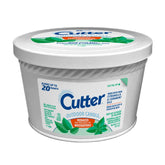 Cutter Candle, Outdoor Soy Wax Candle Made with Real Citronella Oil and Cornmint Oil Reduces The Presence of Mosquitoes with A Light, Fragrant Citronella and Mint Scent, 11 Ounces