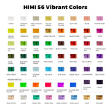 Himi Gouache Paint Set, 56 Colors X 30Ml Include 8 Metallic And 6 Neon Colors, Unique Jelly Cup Design In A Carrying Case Perfect For Artists, Students, Gouache Opaque Painting