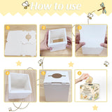 Winnie Baby Shower Decorations, Pooh Party Decorations, The Pooh Baby Shower Games, Winnie Diaper Raffle Box With 50Pcs Cards?Newborn Party Favors Boys And Girls First Birthday Supplies