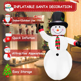 8Ft Christmas Inflatables Snow Man Holding A Merry Christmas Sign Inflatable Christmas Outdoor Xmas Blow Up Snowman With