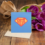 Supermom Mother'S Day 3D Pop Up Card Premium Italy Paper Handcrafted Gift For Mom, Mother, Grandmom, Wife Or Women On Birthday, Women Day Or Any Occasion