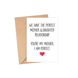 Mothers Day Card From Daughter - Card For Mom - Mom Birthday Card - Funny Mothers Day Card - Funny Card For Mom - Mom Card - Mom Card From Son