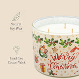 Christmas Candles - Christmas Gifts For Women, Natural Soy Wax Vanilla Cream Scented Candles(12.7Oz)