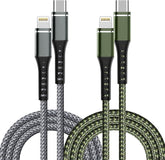 2 Pack 3FT USB C to Lightning Fast Charging Cable for iPhone 14 13 12 11 iPad